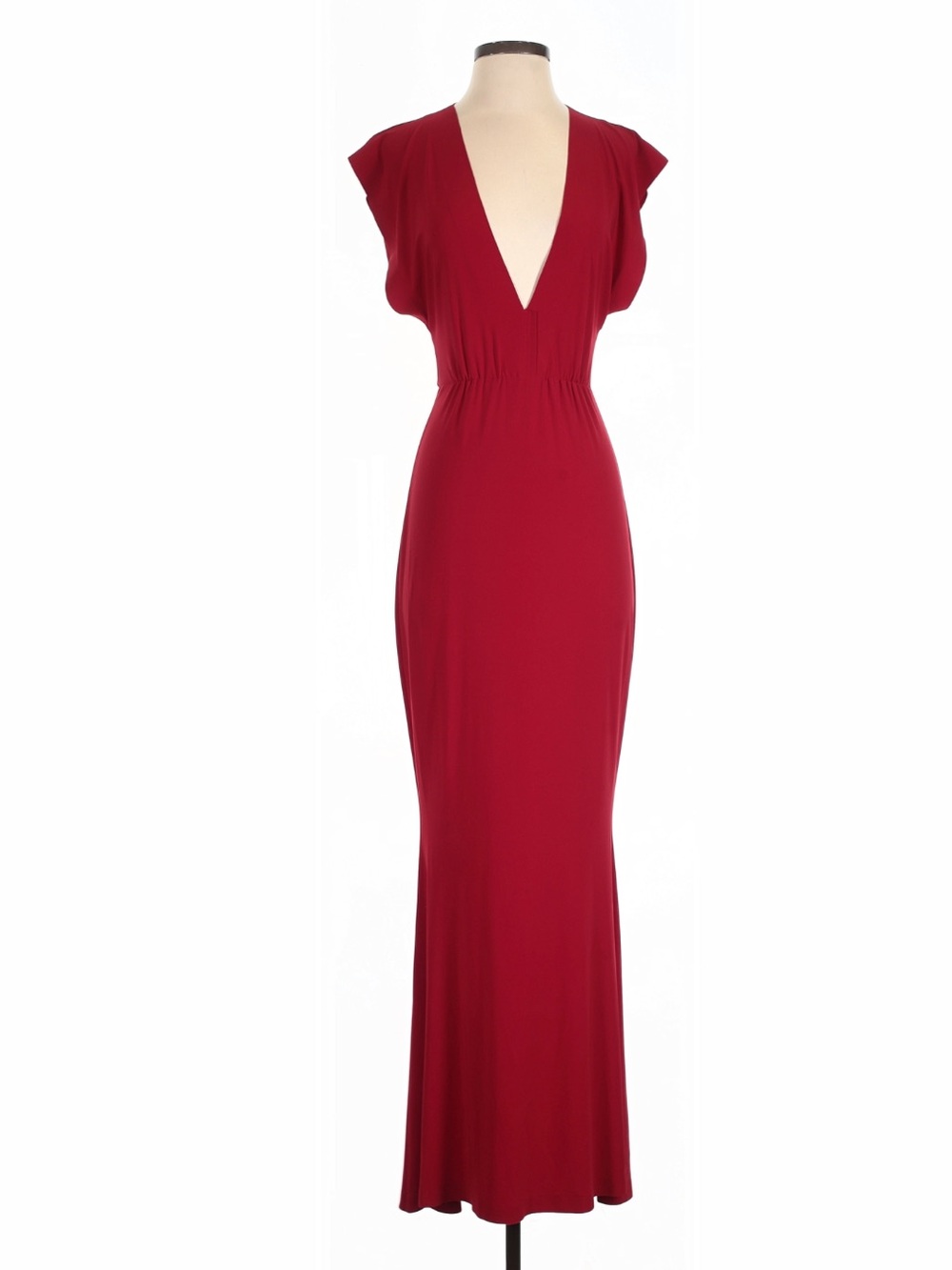Norma Kamali x REVOLVE Red V-Neck Evening Gown
